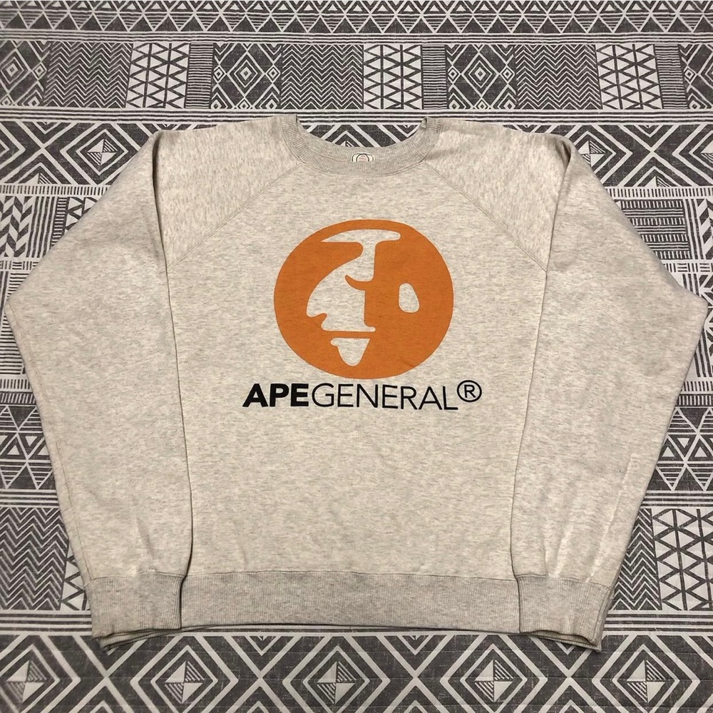 A Bathing Ape Bape General Crewneck Size Medium